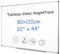 XIWODE Tableau Blanc Magnétique 110x80cm - Facile à nettoyer | Surface Aimantée Haute Puissance | Cadre Aluminium Professionnel | Avec Porte-Marqueurs et Kit de Fixation | Bureau | Maison | École