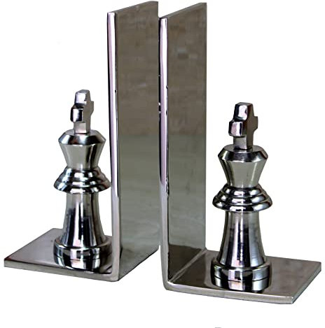 eSplanade Serre-livres ou étagère en laiton plaqué argent 17,8 cm