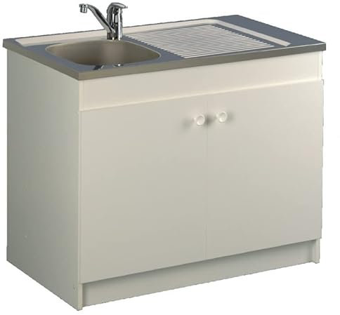 Aquarine - Meuble sous évier 120 LEADER 2 portes hydrofuge 200126