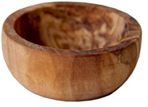 Salzschale KLEIN aus Olivenholz Ø 4 cm (6)