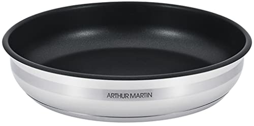 Arthur Martin -Poêle 26 cm anti adhérente - inox - AM910