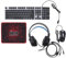 Mobestech Keyboard Mouse Headset Mat Combo Wired Rgb Set for Gamers Comfortable Design for Long Hours Includes Headphones for Gaming and Office Use