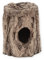 GarPet Aquariumdeko Baumstumpf Gr. L Aquarium Dekoration Versteck Ablaichhöhle Krebshöhle Welshöhle Fischhöhle Ton Braun