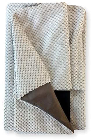 4L Textil Teo Kuscheliges Hundebett Bezug abnehmbar und waschbar Hundekorb mittelgroße Hunde Hundekissen flauschig Hundekörbchen Hundesofa (Ersatzbezug(120x100 cm), Braun/Beige)