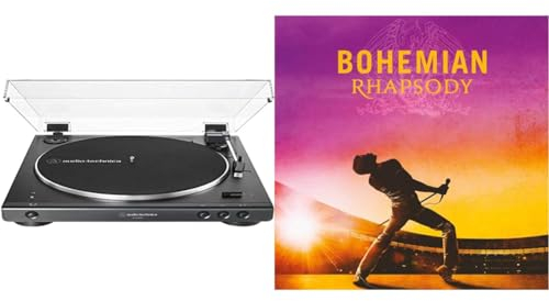 Audio - Technica AT-LP60XBT Giradiscos Automático Estéreo Inalámbrico de Tracción por Correa, Negro & Bohemian Rhapsody [Vinilo]