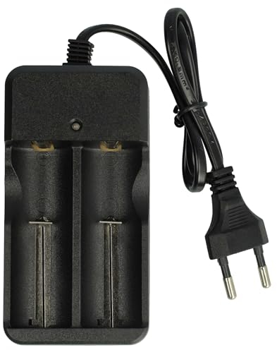 vhbw 2-Fach Akku-Ladegerät kompatibel mit Joyelife (OEM) Li-Ion-Akkuzellen, Haushaltsbatterien