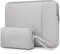 HYZUO 15-16 Pouces Housses pour Ordinateur Portable Compatible avec MacBook Pro 16 M4/M3/M2/M1 Pro/Max, 15 Surface Book, 15 15,6 HP Dell Lenovo ThinkBook ASUS Acer Samsung Huawei, Gris Clair