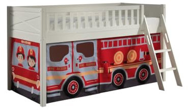 Vipack Scott Hochbett und Vorhang Fire Truck