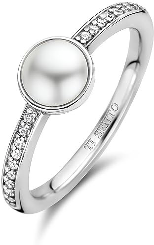 Ti Sento - Milano Damen-Damenring 925er Silber Zirkonia 50 Silber 32025350