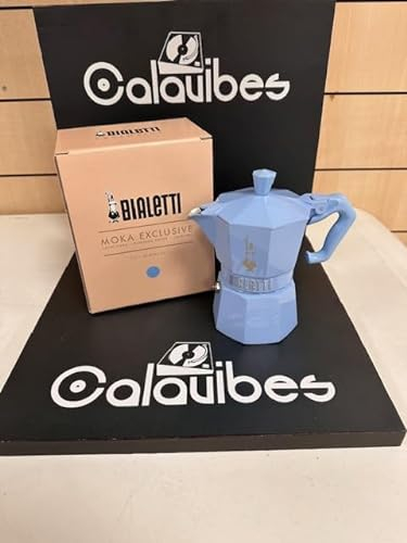 Cafetière Italienne 3 Tasses Bleu Clair - 0009061