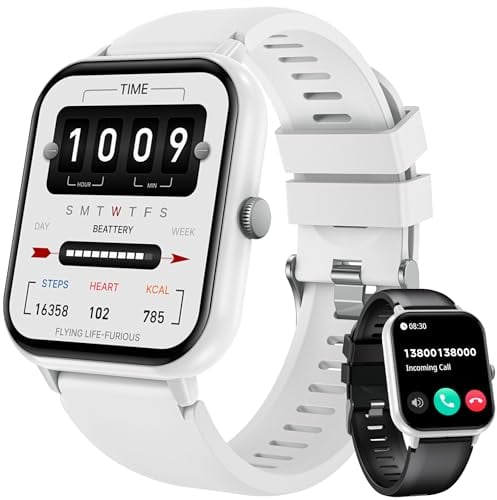 Montre Connectée Homme Smartwatch Sport - Repondre Appel Femme 1.83'' Étanche Écran Tactile Bracelet Connectee avec Moniteur de Sommeil Fréquence Cardiaque Podomètre Fitness Tracker pour Android iOS
