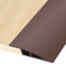 Self-Adhesive Door Threshold Strip 70mm(W)*1m(L) Laminate Door Threshold Strip, Carpet Edge Strip PVC Floor Transition Strips Threshold Trim and Edgings Threshold Strip for Tile, Wood, Doorways Brown