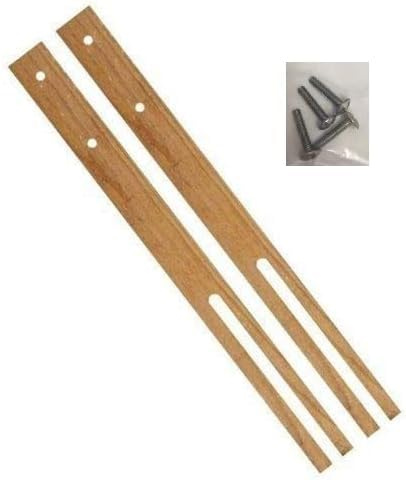 STOREX Pair Of Headboard Struts Multi Fit Hardwood Headboard Legs Struts Slotted & Pre-Drilled (2)