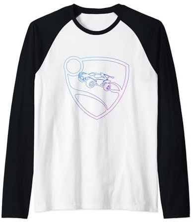 Logo des glühenden Schildes der Rocket League Raglan
