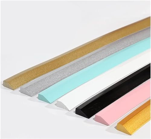 Barriera Per Doccia, Barriera Doccia Ferma Acqua, Striscia sigillante for piatto doccia Soglia di ritenzione della diga d'acqua Striscia di barriera for l'acqua di ritenzione del bagno(B Light Blue,50