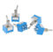 Interruttore a levetta miniaturizzato bipolare a doppia azione ON-ON 120VAC 6A montaggio da 1/4 di pollice MTS-202 10 pezzi