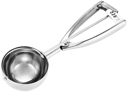 Fayomir Large Cookie Scoop 5.4 Tablespoon, Size #12 Cookie Dough Scoop, 2.7 OZ Cookie Scoops for Baking, Selected 18/8 Stainless Steel, for Making Cookies, Cupcake, Muffin, Melon Ball, Ice Cream