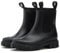 MIEHUIAI Stivali di Gomma Donna Stivali Pioggia Impermeabili Chelsea Ankle Boots Moda Rain Boots Outdoor Antiscivolo Stivali da Giardino(Nero,39 EU)