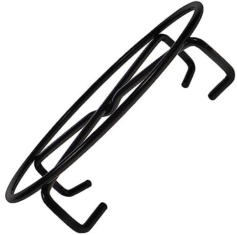 IMIKEYA Multi-purpose Iron Pot Rack Heat Insulation and Non-slip Thick Rack Feature, Black Camping Accessory and Chiminea Accessories for Outdoor Boiling Water and Domestic Barbecue Use