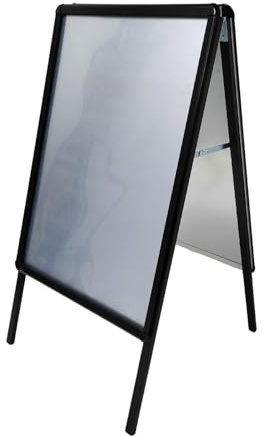 A1 A-Board Pavement Sign Black Color - Double-Sided Outdoor Sign for Business, Road Advertising, Promotions, and Events | Sturdy, Weather-Resistant, Easy to Use