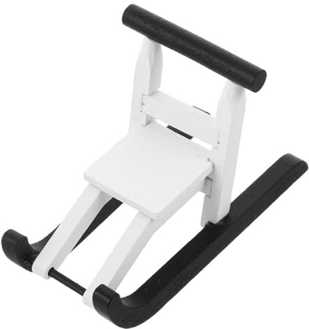 VICASKY Miniatur Holzschlitten Weihnachtsdeko Tischschmuck Bastelarbeit Modell Ornament Puppenhausdekoration Heimtextilien