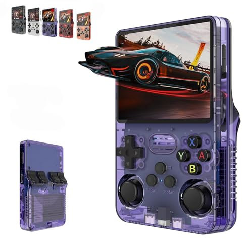 Keyboy - Console de Jeu Keyboy, Console de Jeu Portable, écran HD IPS 3,5 Pouces, Console de Jeu vidéo rétro Portable intégrée à Plus de 20 000 Jeux (128g Purple)
