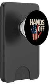 Hände weg vom Protest Protect American Democracy, Design der US-Flagge PopSockets PopWallet für MagSafe