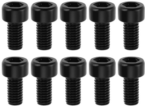 LT Easiyl 10pcs M3x6mm Guitar Tremolo Clamp Locking Nut Screws Compatible with Floyd Rose (Black)