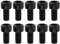 LT Easiyl 10pcs M3x6mm Guitar Tremolo Clamp Locking Nut Screws Compatible with Floyd Rose (Black)