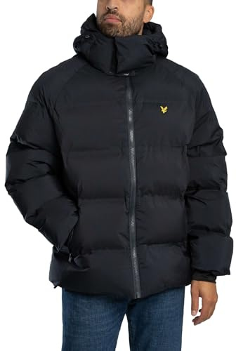 Lyle & Scott Men's Welded Puffer Jacket, Jet Black, XXL