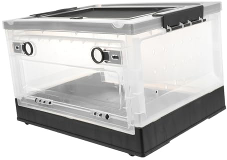 MILISTEN Hamsterkäfig aus Kunststoff Faltbarer Igel Inkubator und Warmhaltebox Leichter Kleintierkäfig mit Separatem Front Oberteil Bequemer Kleintierunterstand für Hamster und Kleine