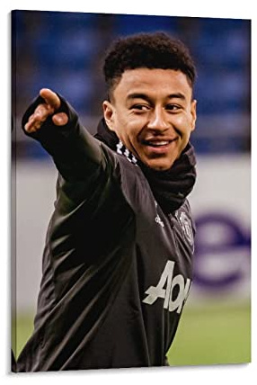 WQBYDS Poster und Drucke 50 * 70cm Senza Cornice Jesse Lingard Poster e Wall Art Modern Family camera da letto Decor