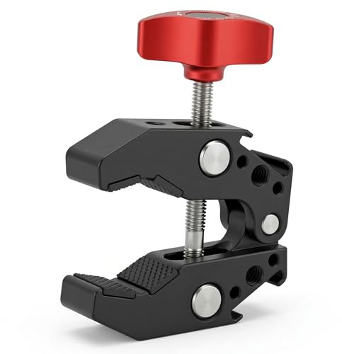 ayex Super Clamp Metal Clamp for Tripod Tube Table 1/4 Inch Hot Shoe