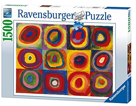 Ravensburger Puzzle 1500 Teile - Kandinsky: Farbstudie - Quadrate und konzentrische Ringe, 1913