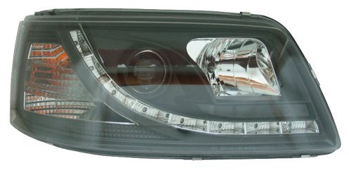 AUTO-STYLE Satz Scheinwerfer TFL-Look kompatibel mit Volkswagen T5 2003-2010 - Schwarz