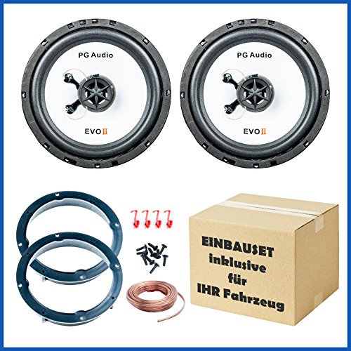 PG Audio Lautsprecher Einbauset passend für FIAT Stilo Tür vorne Bj 2001 bis 05/2008