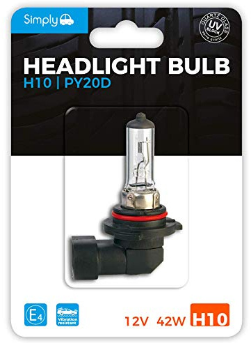 Simply S711BL H11 Scheinwerferlampe Blister 12V 55W Sockel PGJ19-2 entspricht ECE R37 UV-Filter hohe Leistung und maximale Sichtbarkeit