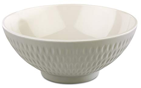 APS Asia Plus ciotola in melamina quasi infrangibile, versatile ciotola di plastica impilabile, insalatiera, grigio/crema, Ø 16 cm, 0,6 litri.