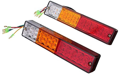 HEHEMM 2 x 20 LED ATV Anhänger LKW LED Rücklicht Lampen Auto Rückleuchten Rücklicht Reversing Laufen Bremse Lichter Licht