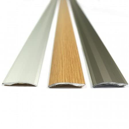 Self adhesive aluminium door bar threshold adjustable ramp 0.9m (Silver)