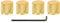 Vbestlife 4 Stücke Gutar Knob Volume Tone Control Ersatzteile für E-Gitarre Bass (Gold)