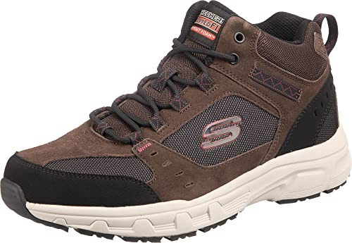 Skechers, Trekking Shoes,Hiking Boots Uomo, Brown, 43 EU