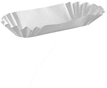 Angel's Peel Lounge Paper Hot Dog Tray Pack of 250- Disposable Serving Tray Ideal for Festival, Carnival and Concession Stand-Heavy Duty, Grease Resistant (Flute)