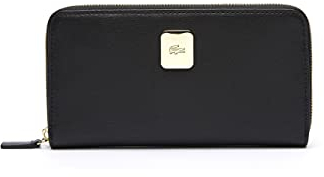 LACOSTE - Portefeuille zippé Femme - NF3702ME, Noir, One Size