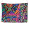 Ulticool - Wandteppich Dekoration Wohnung - Neon Psychedelisch - 200 x 150 cm groß - Wandtuch Wandbehänge - Accessoires für Schlafzimmer Wohnzimmer