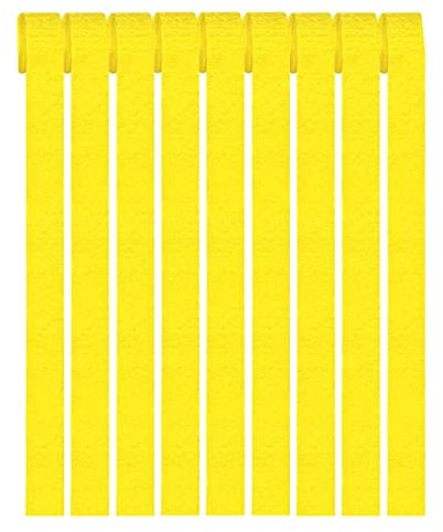 9 Rolls Yellow Crepe Paper Easter Craft Streamers, Hanging Streamers Decorations for Festival Party Decor