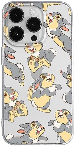 ERT GROUP mobile phone case for Iphone 14 PRO MAX original and officially Licensed Disney pattern Thumper 003 optimally adapted to the shape of the mobile phone, partially transparent