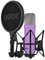 RØDE NT1 Signature Series Large-diaphragm Condenser Microphone with Shock Mount, Pop Filter and XLR Cable for Music Production, Vocal Recording, Streaming and Podcasting (Purple)