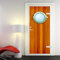 3D Türaufkleber Selbstklebendes Türposter - Braune Retro-Türen Und Fenster 90 X 200 Cm - Fototapete Türfolie Poster Tapete - Pvc Abnehmbar Türposter Türtapete Wandbild Für Wohnzimmer Büro - -0A4R+E6Y7