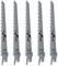 Sägeblätter 5-teilige Sägeblätter, Schnitte Sägeblatt-Set für Säbelsägen Pruner Zubehör Säbelsäge, Ersatzklingen für Handsäge, 150mm Sägeblätter Set